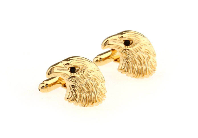 The eagle head Cufflinks  Gold Luxury Cufflinks Crystal Cufflinks Animal Wholesale & Customized  CL671339