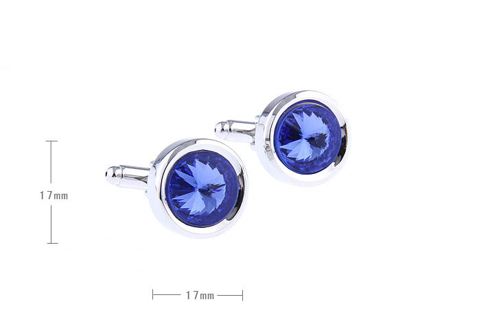  Blue Elegant Cufflinks Crystal Cufflinks Knot Wholesale & Customized  CL671706