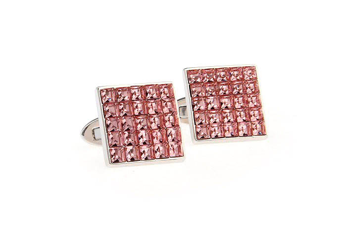  Pink Charm Cufflinks Crystal Cufflinks Wholesale & Customized  CL680939