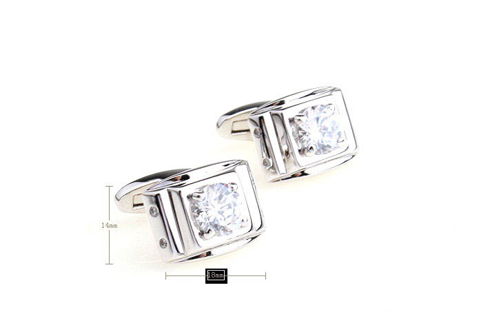  White Purity Cufflinks Crystal Cufflinks Wholesale & Customized  CL680944