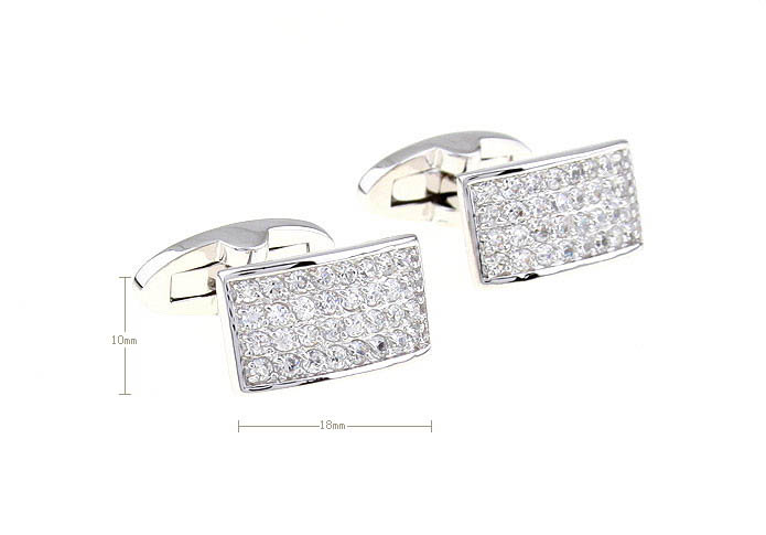  White Purity Cufflinks Crystal Cufflinks Wholesale & Customized  CL680946