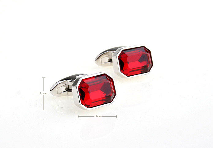  Red Festive Cufflinks Crystal Cufflinks Wholesale & Customized  CL680974