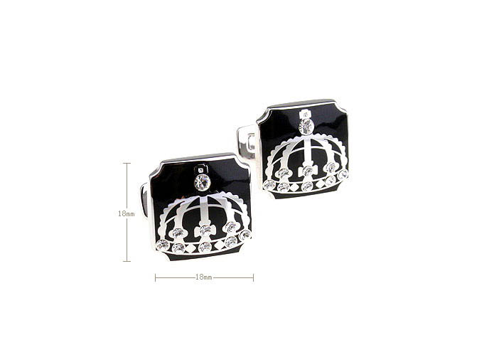 Imperial crown Cufflinks  White Purity Cufflinks Crystal Cufflinks Hipster Wear Wholesale & Customized  CL680993
