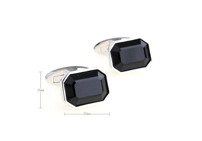  Black Classic Cufflinks Crystal Cufflinks Wholesale & Customized  CL681002