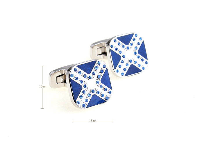  Blue Elegant Cufflinks Crystal Cufflinks Wholesale & Customized  CL681005