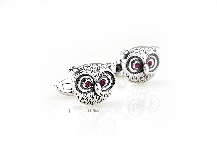 Owl Cufflinks  Purple Romantic Cufflinks Crystal Cufflinks Animal Wholesale & Customized  CL681047