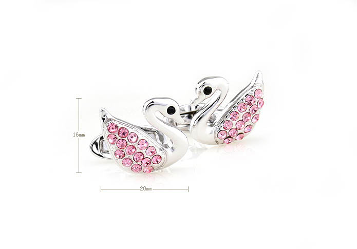 Swan Cufflinks  Multi Color Fashion Cufflinks Crystal Cufflinks Animal Wholesale & Customized  CL681069