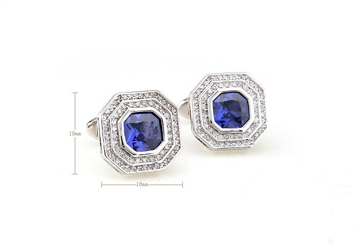  Blue White Cufflinks Crystal Cufflinks Wholesale & Customized  CL681087