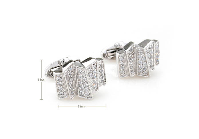  White Purity Cufflinks Crystal Cufflinks Wholesale & Customized  CL690747