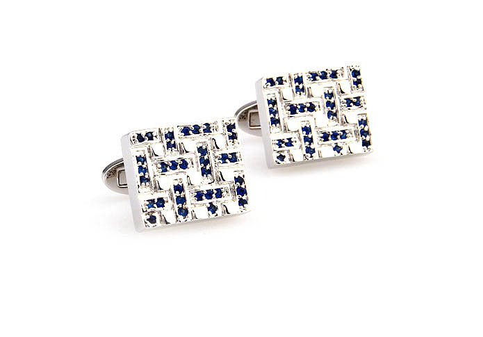  Blue Elegant Cufflinks Crystal Cufflinks Wholesale & Customized  CL690779