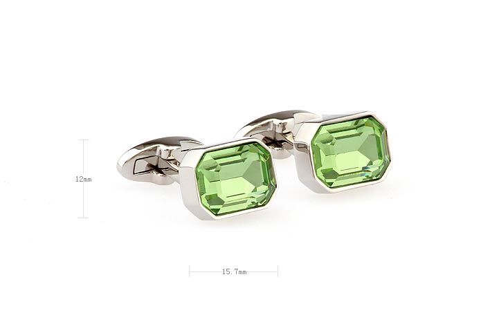  Green Intimate Cufflinks Crystal Cufflinks Wholesale & Customized  CL710721