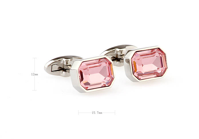  Pink Charm Cufflinks Crystal Cufflinks Wholesale & Customized  CL710722