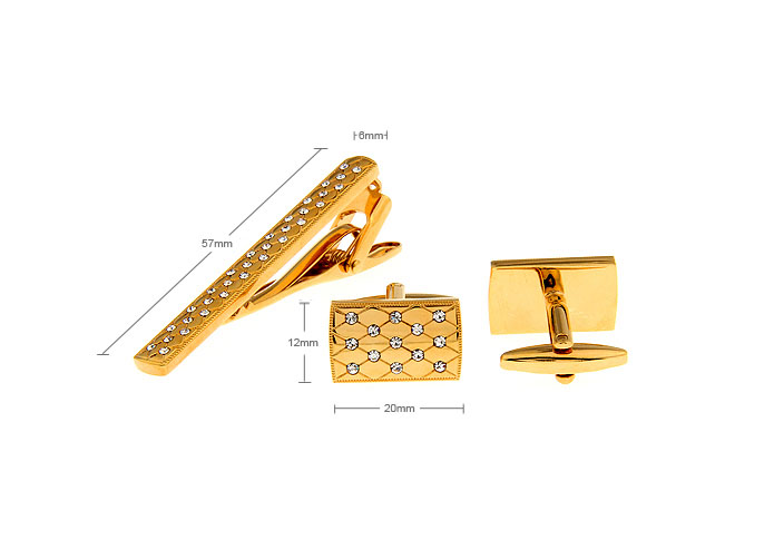  Gold Luxury Tie Clips Crystal Tie Clips Wholesale & Customized  CL850852