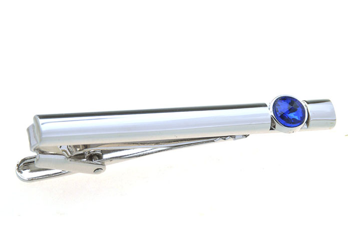  Blue Elegant Tie Clips Crystal Tie Clips Wholesale & Customized  CL851094
