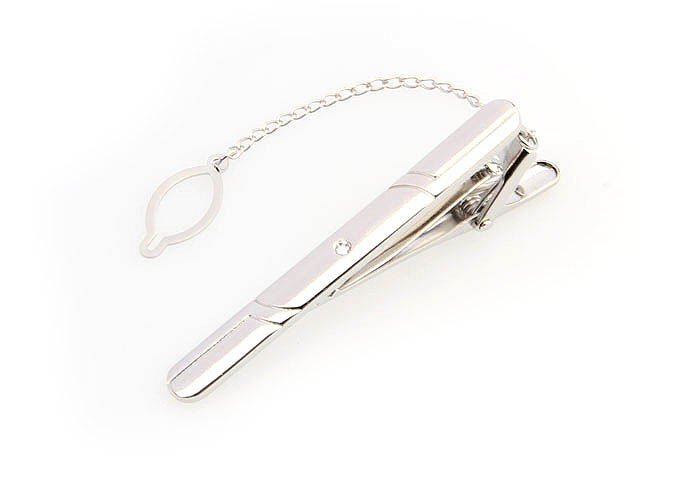  White Purity Tie Clips Crystal Tie Clips Wholesale & Customized  CL860787