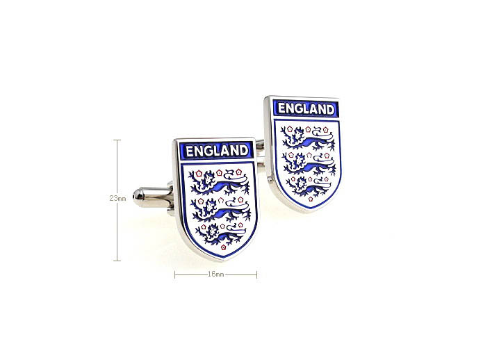 England football club Cufflinks  Multi Color Fashion Cufflinks Enamel Cufflinks Wholesale & Customized  CL610718
