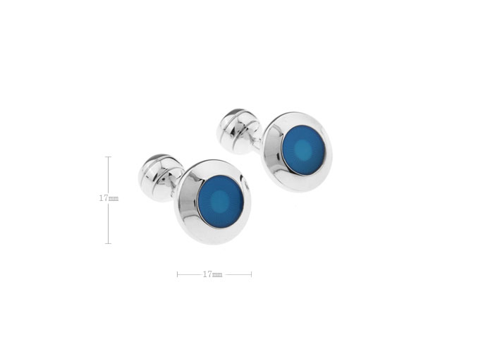  Blue Elegant Cufflinks Enamel Cufflinks Wholesale & Customized  CL610779