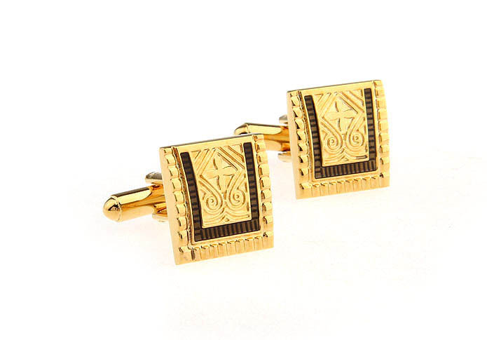 Crosshair Cufflinks  Gold Luxury Cufflinks Enamel Cufflinks Wholesale & Customized  CL630719