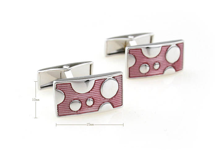  Pink Charm Cufflinks Enamel Cufflinks Wholesale & Customized  CL640898