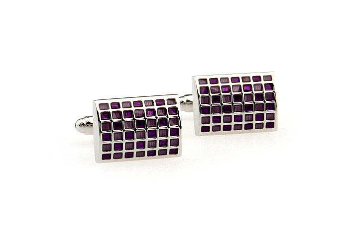  Purple Romantic Cufflinks Enamel Cufflinks Wholesale & Customized  CL651210
