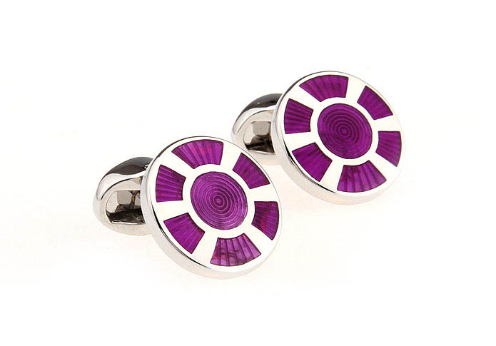  Purple Romantic Cufflinks Enamel Cufflinks Wholesale & Customized  CL651255