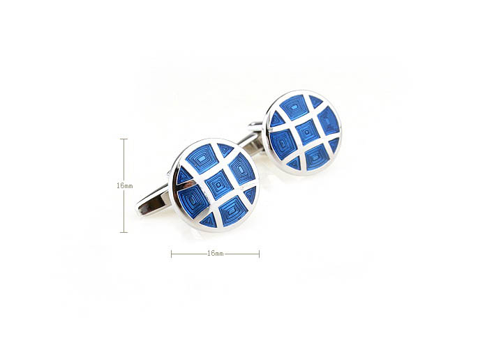  Blue Elegant Cufflinks Enamel Cufflinks Wholesale & Customized  CL651298
