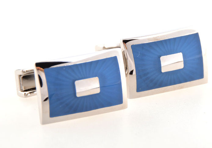  Blue Elegant Cufflinks Enamel Cufflinks Wholesale & Customized  CL654175