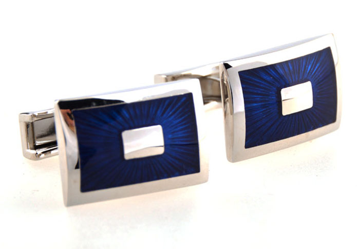  Blue Elegant Cufflinks Enamel Cufflinks Wholesale & Customized  CL654176