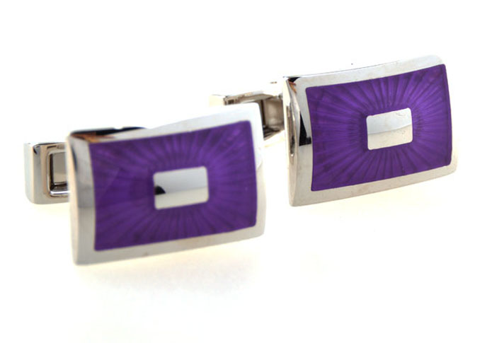  Purple Romantic Cufflinks Enamel Cufflinks Wholesale & Customized  CL654177