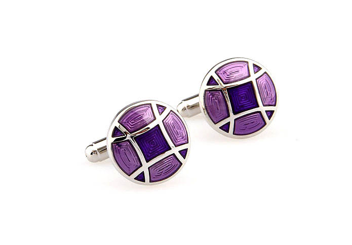  Purple Romantic Cufflinks Enamel Cufflinks Wholesale & Customized  CL662082