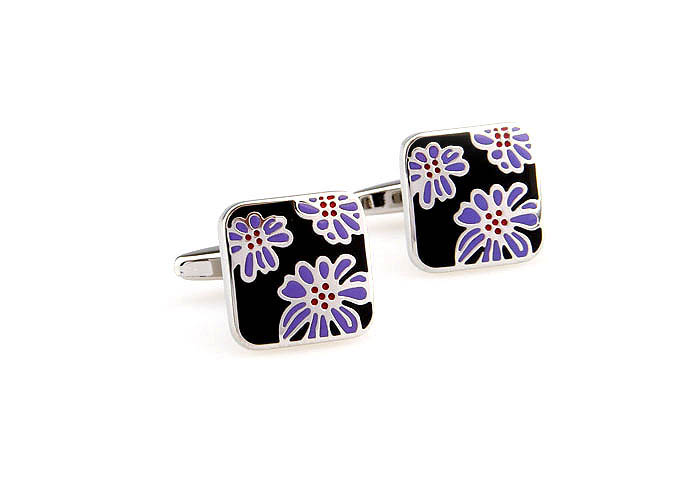 Flower Cufflinks  Multi Color Fashion Cufflinks Enamel Cufflinks Funny Wholesale & Customized  CL662091