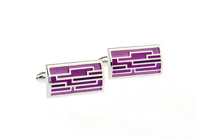  Purple Romantic Cufflinks Enamel Cufflinks Wholesale & Customized  CL662211