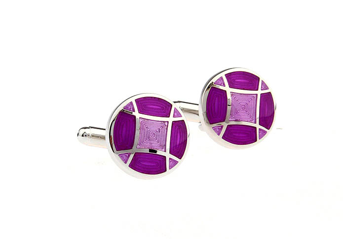  Purple Romantic Cufflinks Enamel Cufflinks Wholesale & Customized  CL662243