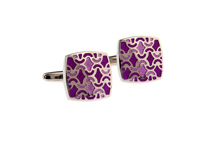  Purple Romantic Cufflinks Enamel Cufflinks Wholesale & Customized  CL662250