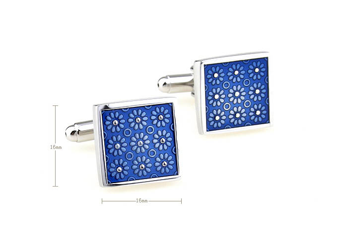  Blue Elegant Cufflinks Enamel Cufflinks Wholesale & Customized  CL670855