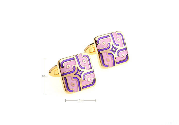  Gold Luxury Cufflinks Enamel Cufflinks Wholesale & Customized  CL680741