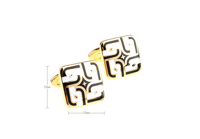  Gold Luxury Cufflinks Enamel Cufflinks Wholesale & Customized  CL680742