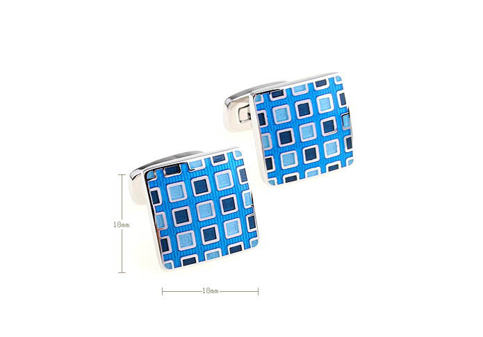  Blue Elegant Cufflinks Enamel Cufflinks Wholesale & Customized  CL680758