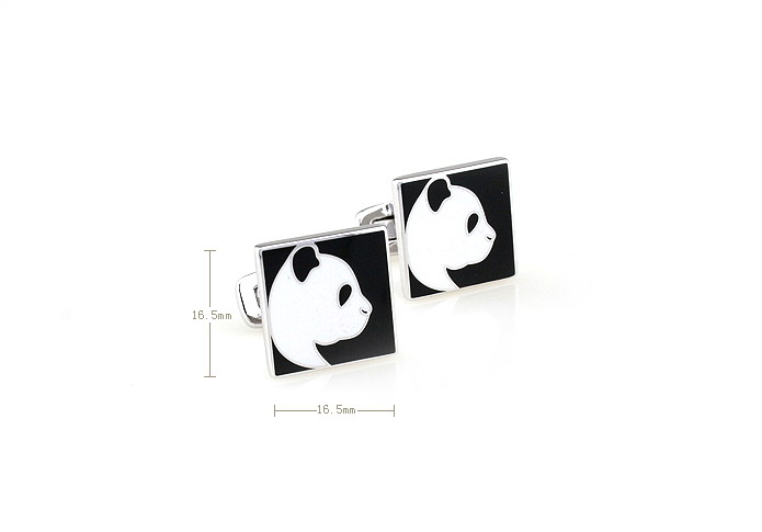 Chinese national treasure panda Cufflinks  Black White Cufflinks Enamel Cufflinks Animal Wholesale & Customized  CL680808