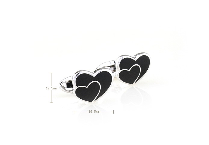 Heart of India Cufflinks  Black Classic Cufflinks Enamel Cufflinks Flags Wholesale & Customized  CL680846