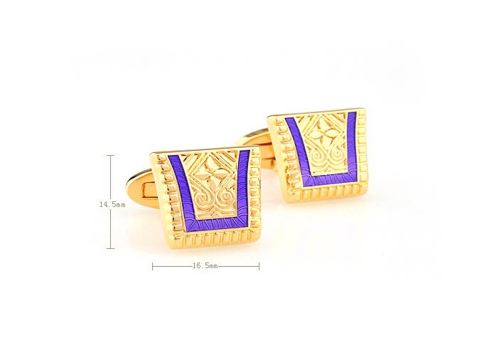  Gold Luxury Cufflinks Enamel Cufflinks Wholesale & Customized  CL680866