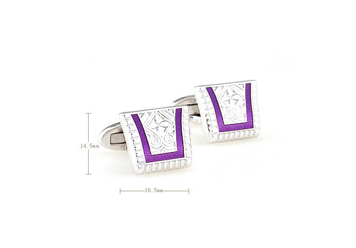  Purple Romantic Cufflinks Enamel Cufflinks Wholesale & Customized  CL680870