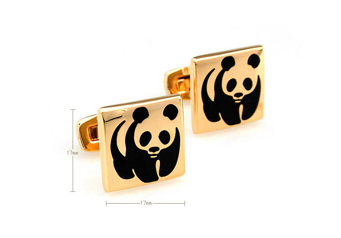 Panda Cufflinks  Gold Luxury Cufflinks Enamel Cufflinks Animal Wholesale & Customized  CL680899