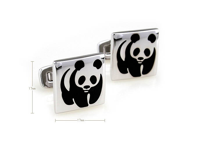 Panda Cufflinks  Black Classic Cufflinks Enamel Cufflinks Animal Wholesale & Customized  CL680900