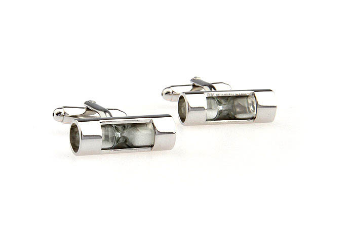 Time Hourglass Cufflinks  White Purity Cufflinks Printed Cufflinks Functional Wholesale & Customized  CL651311
