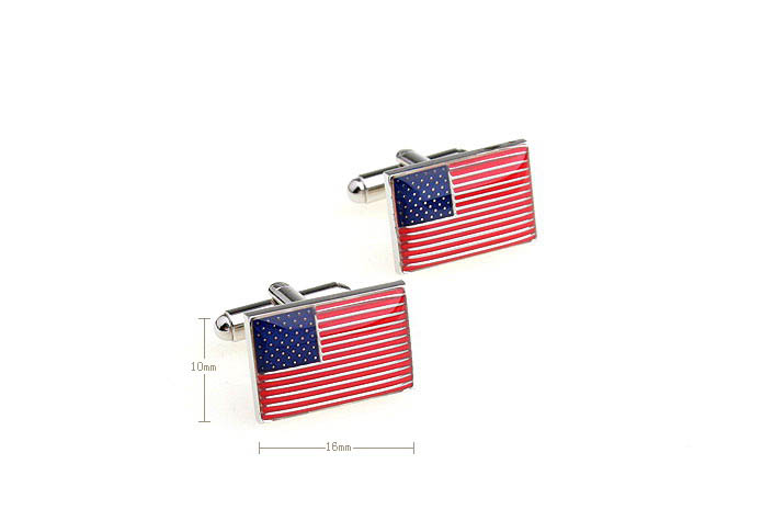 American Flag Cufflinks  Multi Color Fashion Cufflinks Printed Cufflinks Flag Wholesale & Customized  CL651341