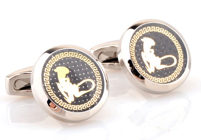 Twelve zodiac tiger Cufflinks Gold Luxury Cufflinks Printed Cufflinks Constellation Wholesale & Customized CL654822