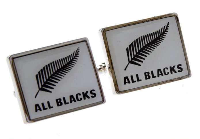 All Blacks Cufflinks  Black White Cufflinks Printed Cufflinks Flags Wholesale & Customized  CL655629