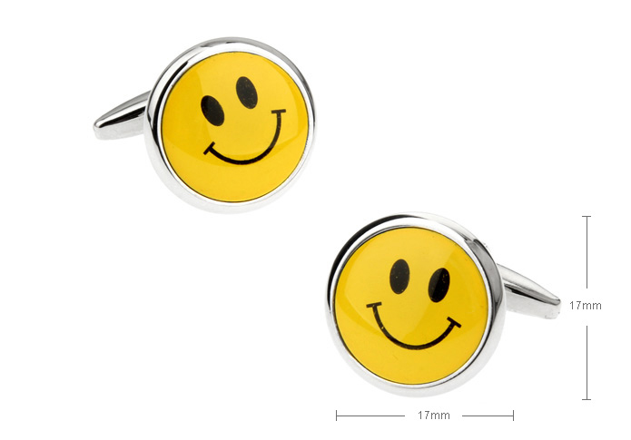 Smile Cufflinks  Multi Color Fashion Cufflinks Printed Cufflinks Flags Wholesale & Customized  CL655632