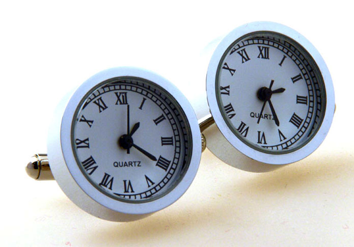 Electronic Watch Cufflinks  White Purity Cufflinks Printed Cufflinks Tools Wholesale & Customized  CL655867